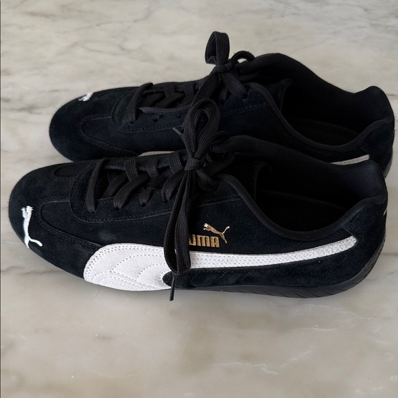 Puma Women’s Speedcat OG Wns Black and White Sneakers - Picture 4 of 5